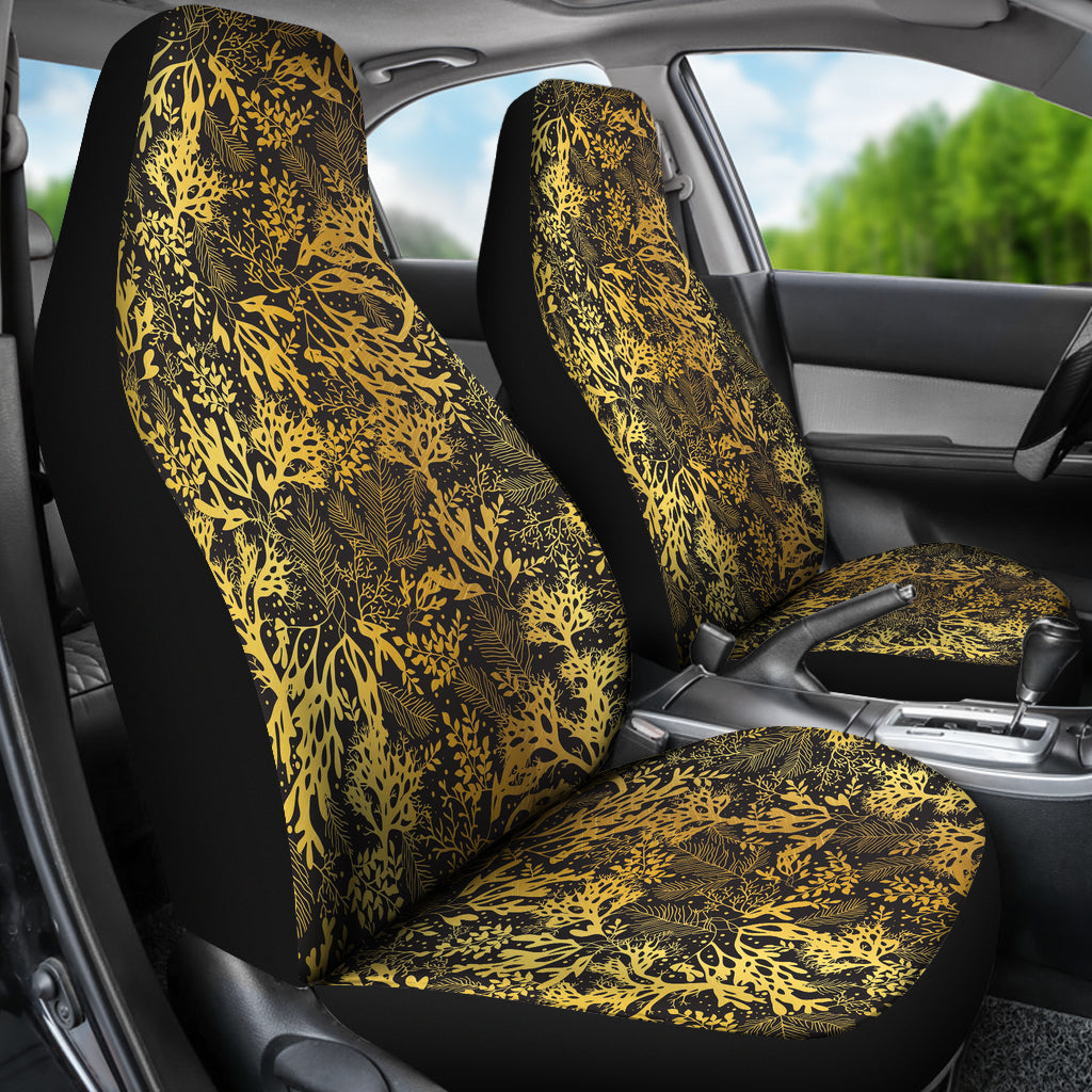 Seaweed Print Design LKS303 Car Seat Covers