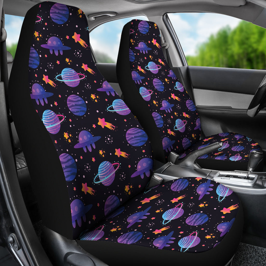 UFO Star Galaxy Print Design LKS308 Car Seat Covers