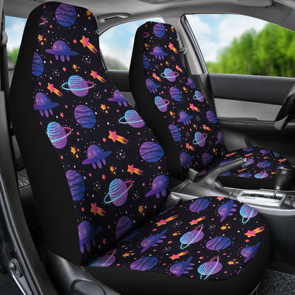 UFO Star Galaxy Print Design LKS308 Car Seat Covers