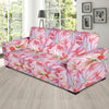 Amaryllis Pattern Print Design 02 Sofa Slipcover