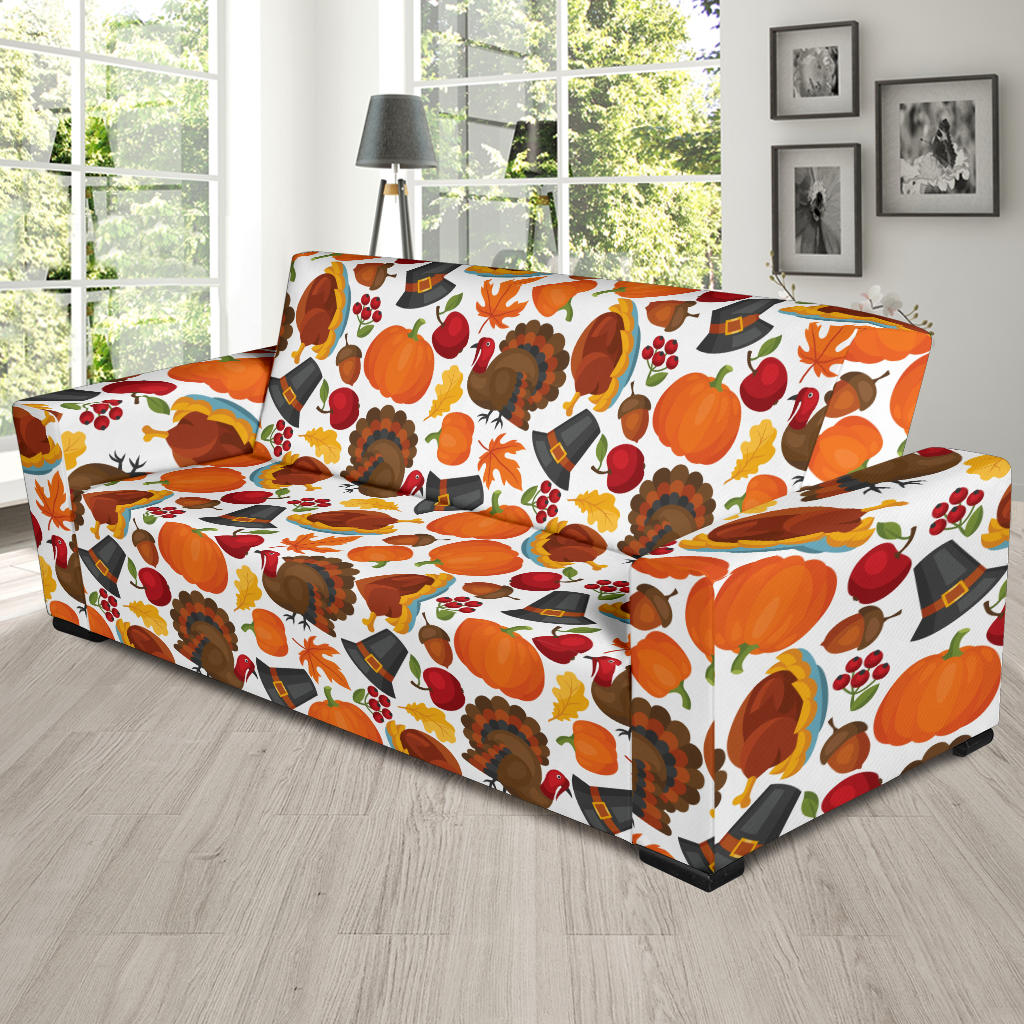 Thanksgiving Print Design LKS304 Sofa Slipcover