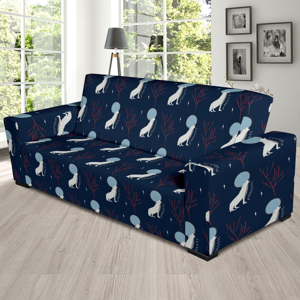 Wolf Moon Print Design LKS304 Sofa Slipcover