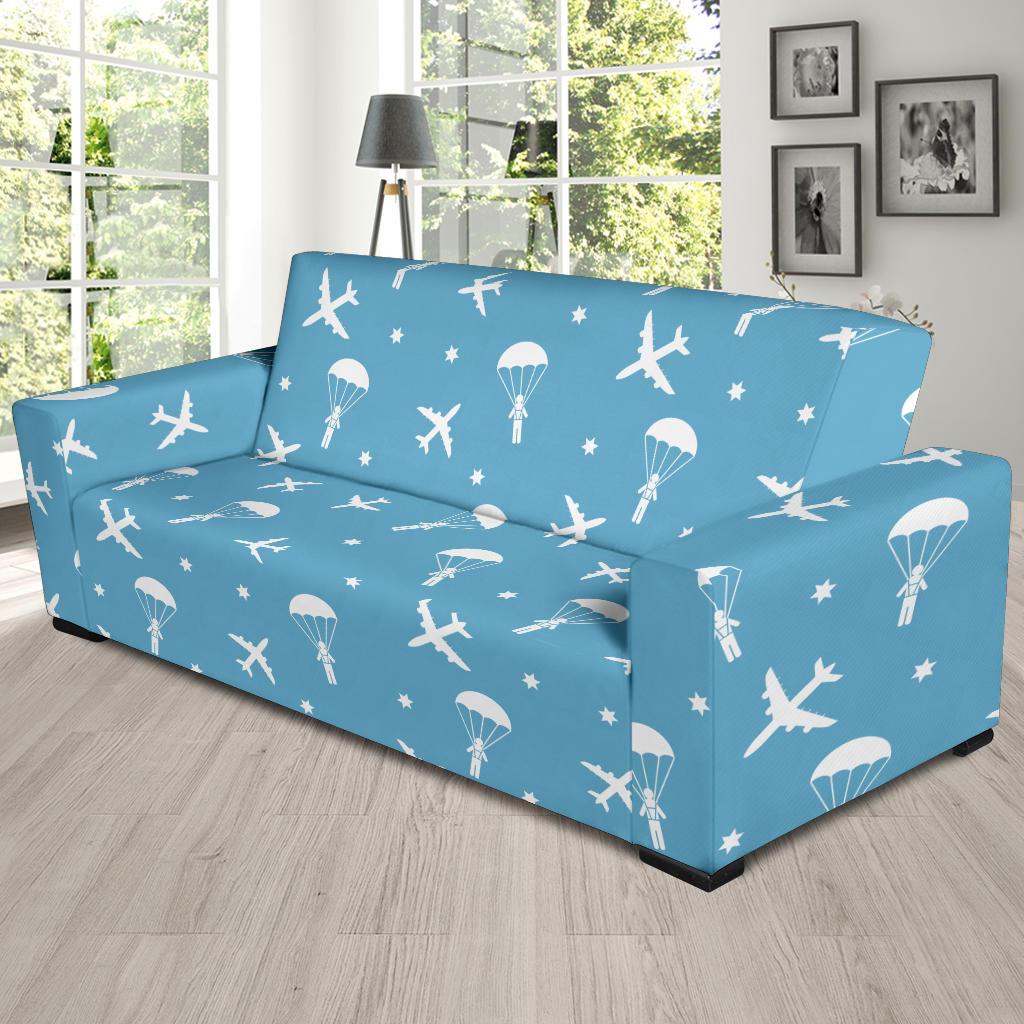 Skydiver Print Design LKS303 Sofa Slipcover