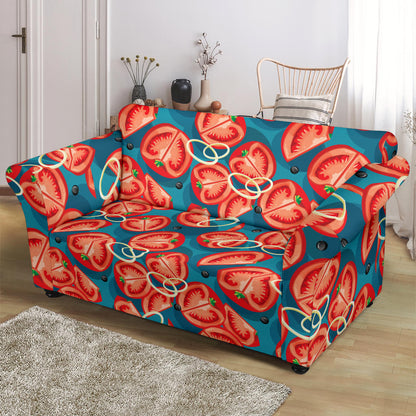 Tomato Print Design LKS301 Loveseat Couch Slipcover