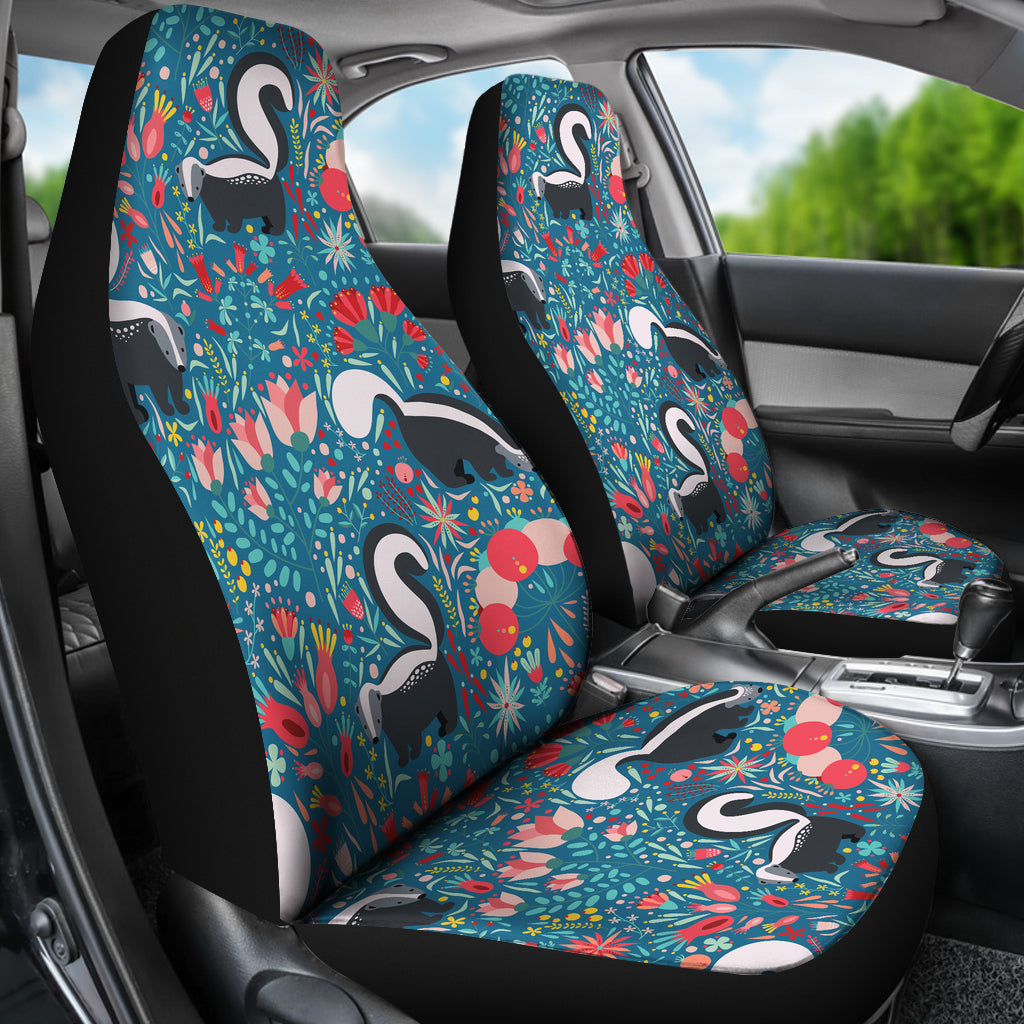Skunk Print Design LKS302 Car Seat Covers