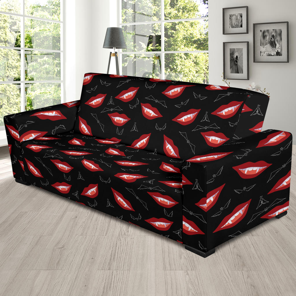 Vampire Lips Print Design LKS301 Sofa Slipcover