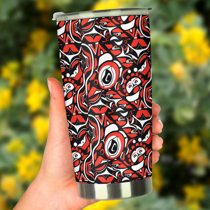Native North American Themed Print Tumbler