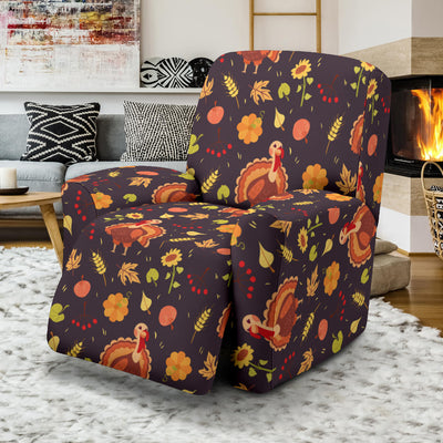 Thanksgiving Print Design LKS305 Recliner Slipcover