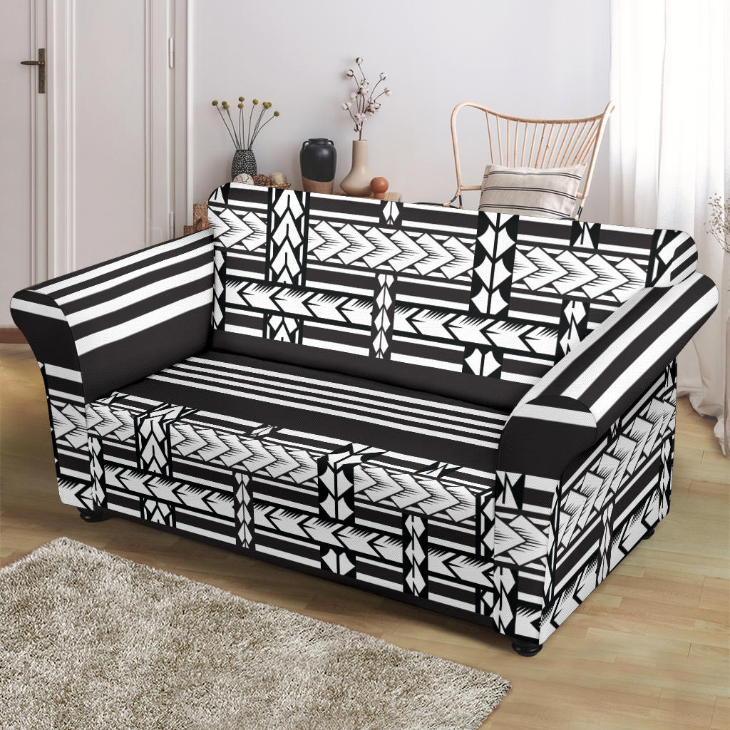 Samoan Tattoo Print Design LKS304 Loveseat Couch Slipcover
