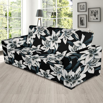 Lily Pattern Print Design 03 Sofa Slipcover