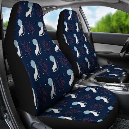 Wolf Moon Print Design LKS304 Car Seat Covers