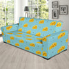 Cheese Pattern Print Design 02 Sofa Slipcover