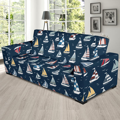 Sailboat Print Design LKS306 Sofa Slipcover
