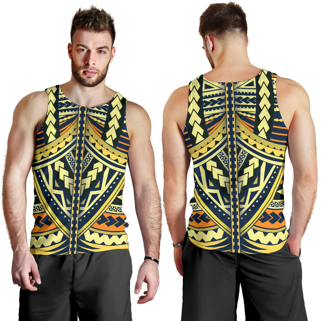 Polynesian Tattoo Print Men Tank Top