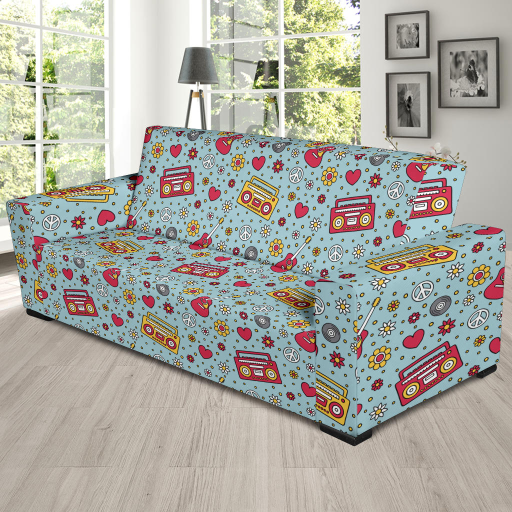 Hippie Print Design LKS307 Sofa Slipcover