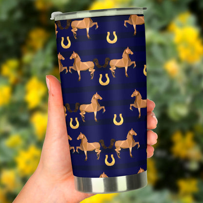 Horse Luxury Themed Pattern Print Tumbler