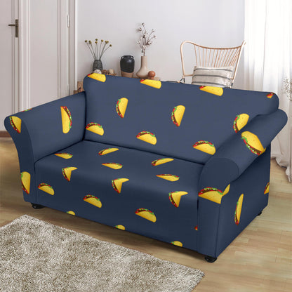 Taco Print Design LKS305 Loveseat Couch Slipcover