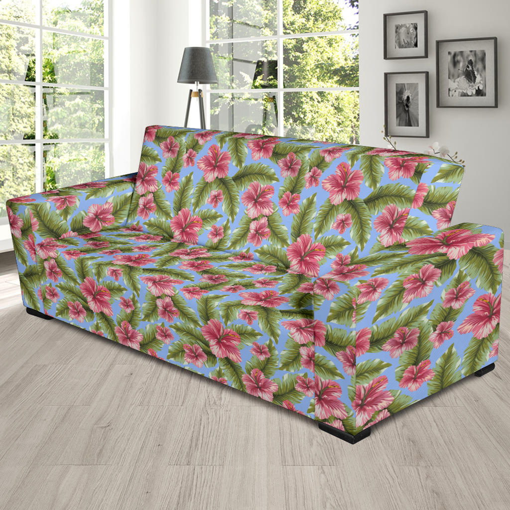 Tropical Flower Print Design LKS301 Sofa Slipcover