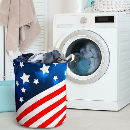 American flag Style Laundry Basket
