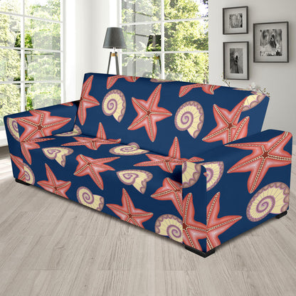 Starfish Pattern Print Design 03 Sofa Slipcover