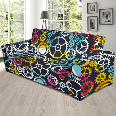 Mechanic Pattern Print Design 02 Sofa Slipcover