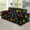 Number Pattern Print Design A04 Sofa Slipcover