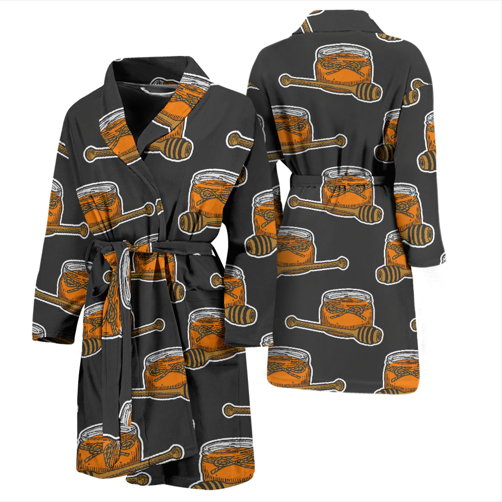 Honey Bee Print Design LKS305 Men Bathrobe