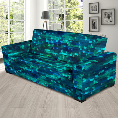 Mermaid Scales Pattern Print Design 06 Sofa Slipcover