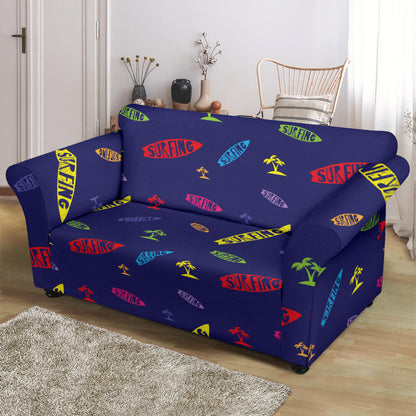 Surfboard Print Design LKS305 Loveseat Couch Slipcover