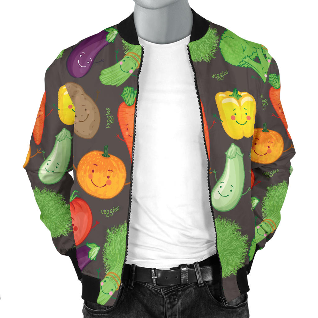 Vegan Funny Themed Design Print Men Bomber Jacket
