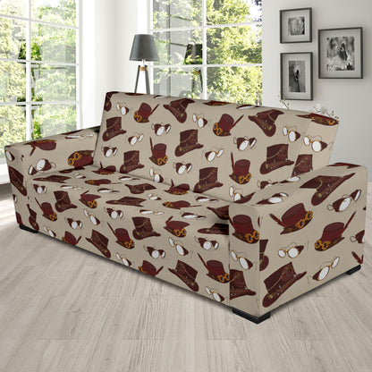 Steampunk Hat Print Design LKS301 Sofa Slipcover