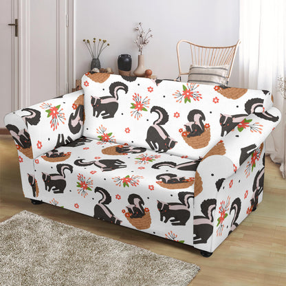 Skunk Print Design LKS304 Loveseat Couch Slipcover