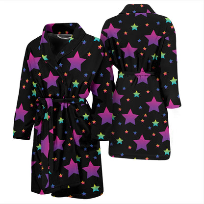 Star Print Design LKS305 Men Bathrobe