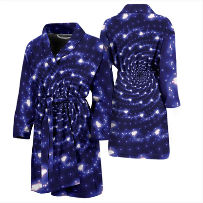 Vortex Print Design LKS305 Men Bathrobe