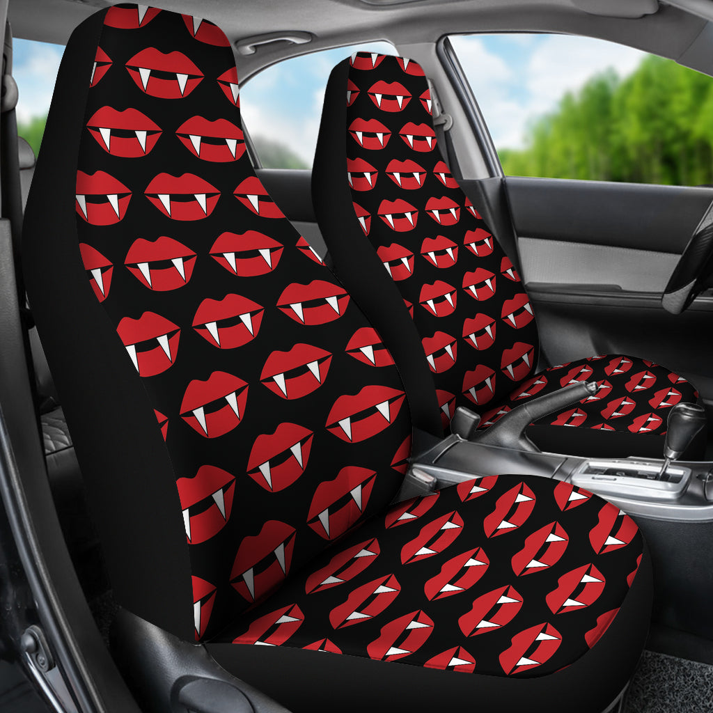 Vampire Lips Print Design LKS302 Car Seat Covers