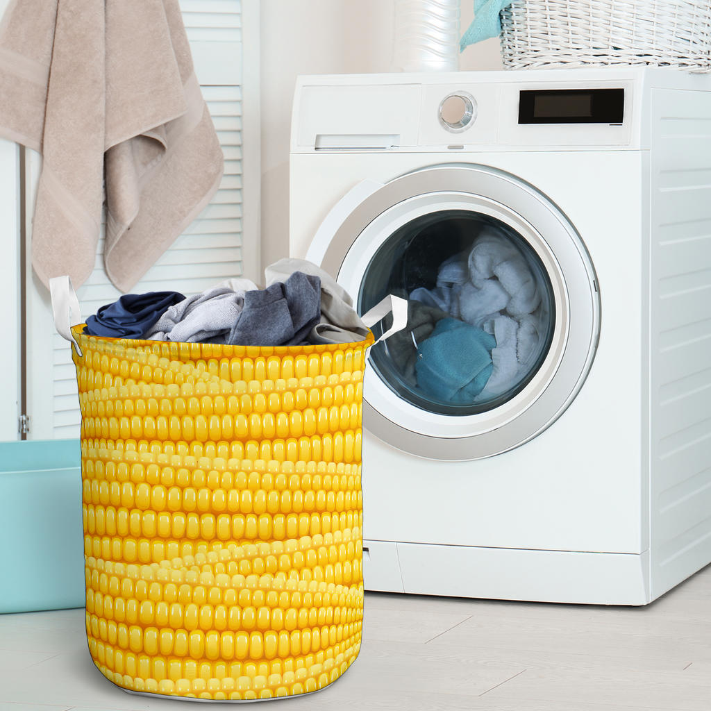 Agricultural Corn cob Pattern Laundry Basket