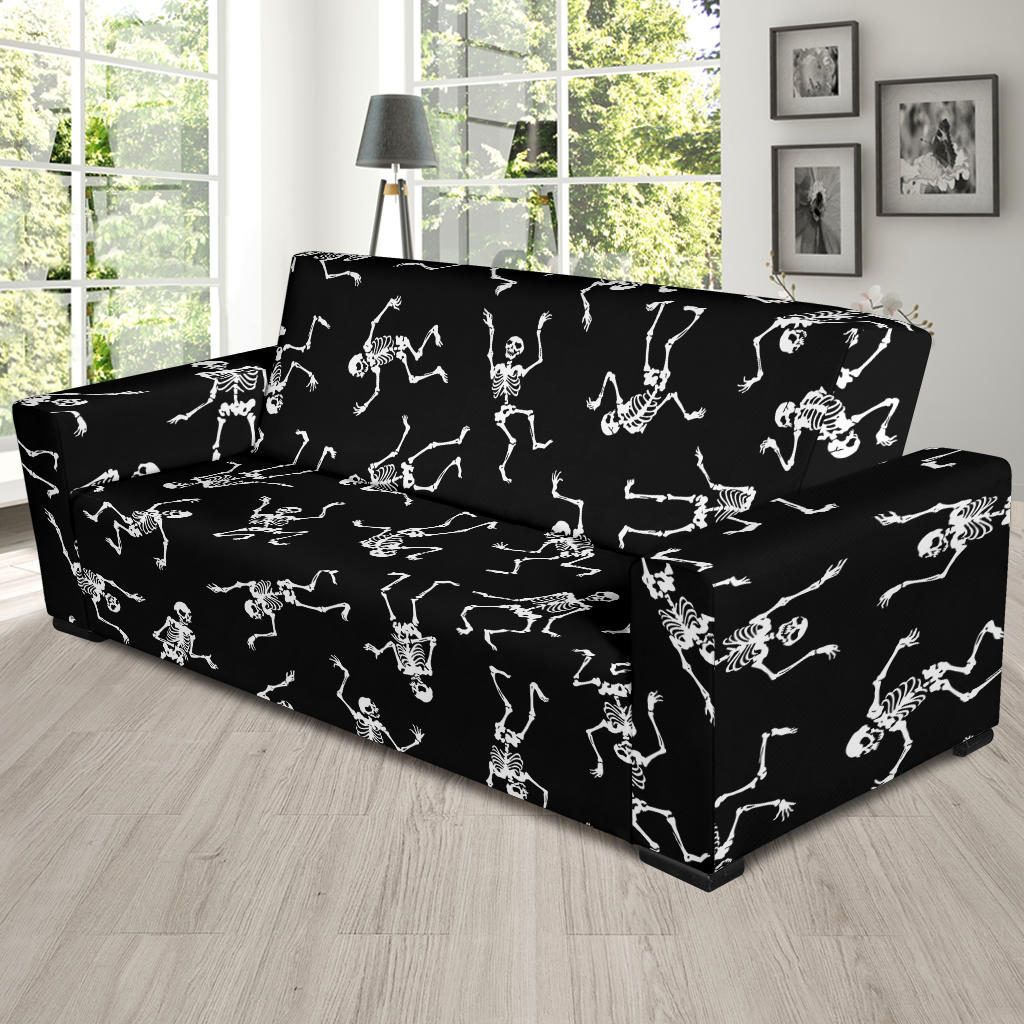 Skeleton Print Design LKS305 Sofa Slipcover