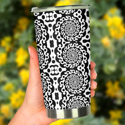 Yin Yang Spiral Design Print Tumbler