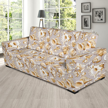 Seashell Print Design LKS309 Sofa Slipcover