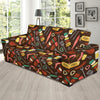 Barbecue Pattern Print Design 05 Sofa Slipcover