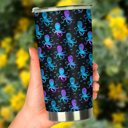 Octopus Blue Design Print Themed Tumbler