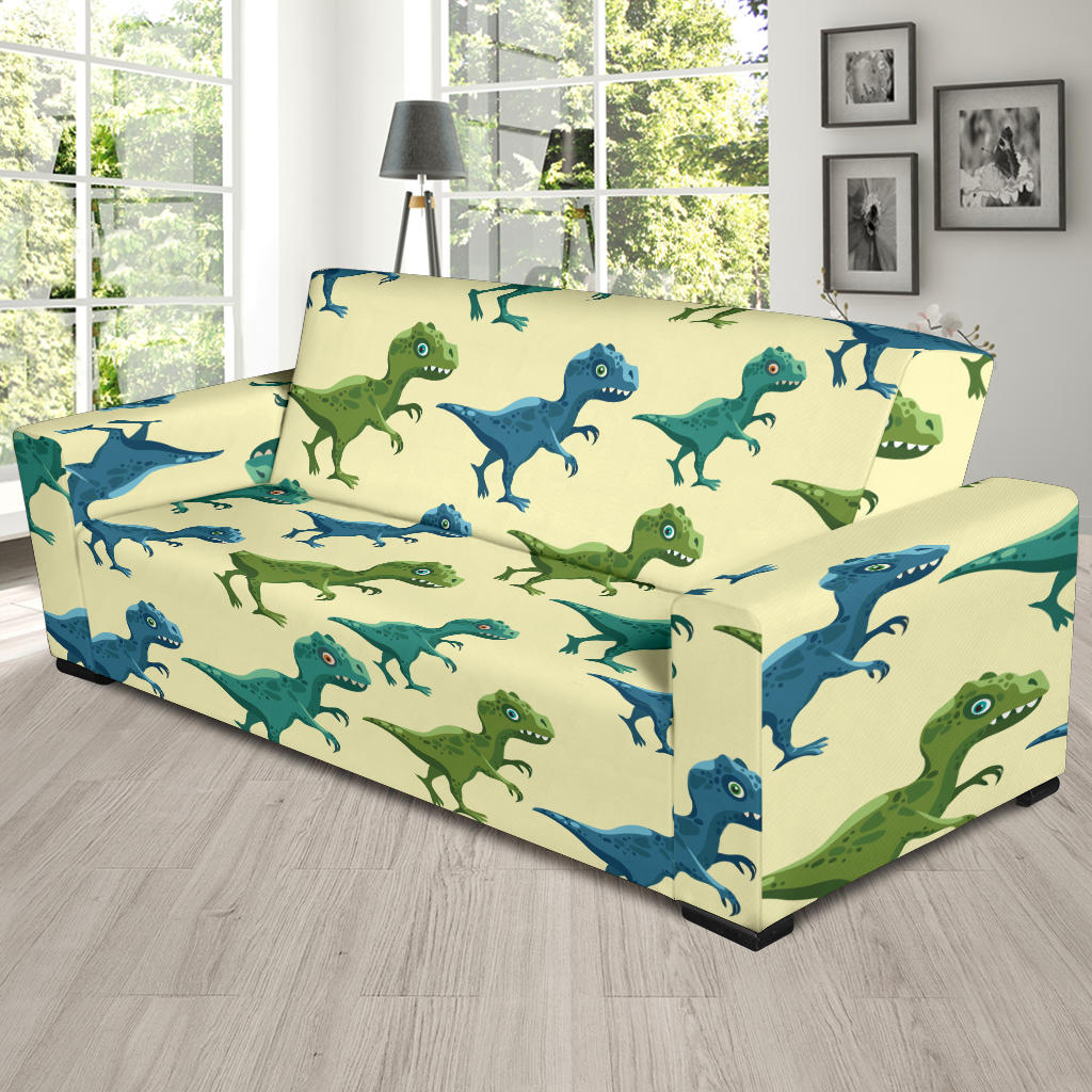 T Rex Pattern Print Design A04 Sofa Slipcover