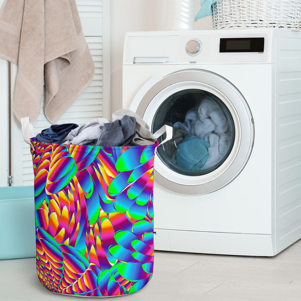 Psychedelic Trippy Pattern Laundry Basket