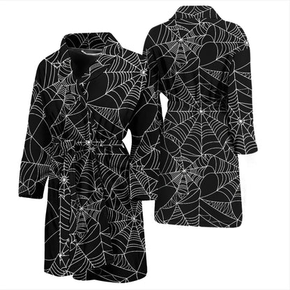 Spider Web Print Design LKS301 Men Bathrobe