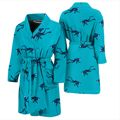 Scuba Driver Print Design LKS304 Men Bathrobe