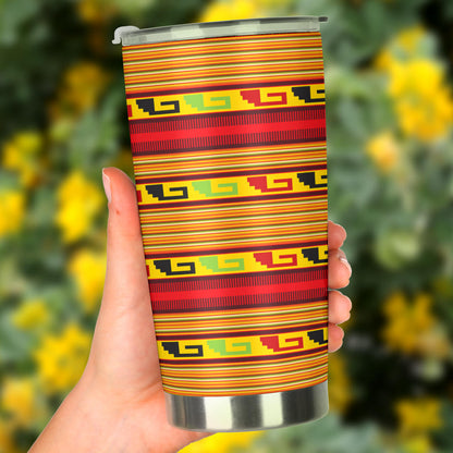 Mexican Blanket Ornament Print Pattern Tumbler