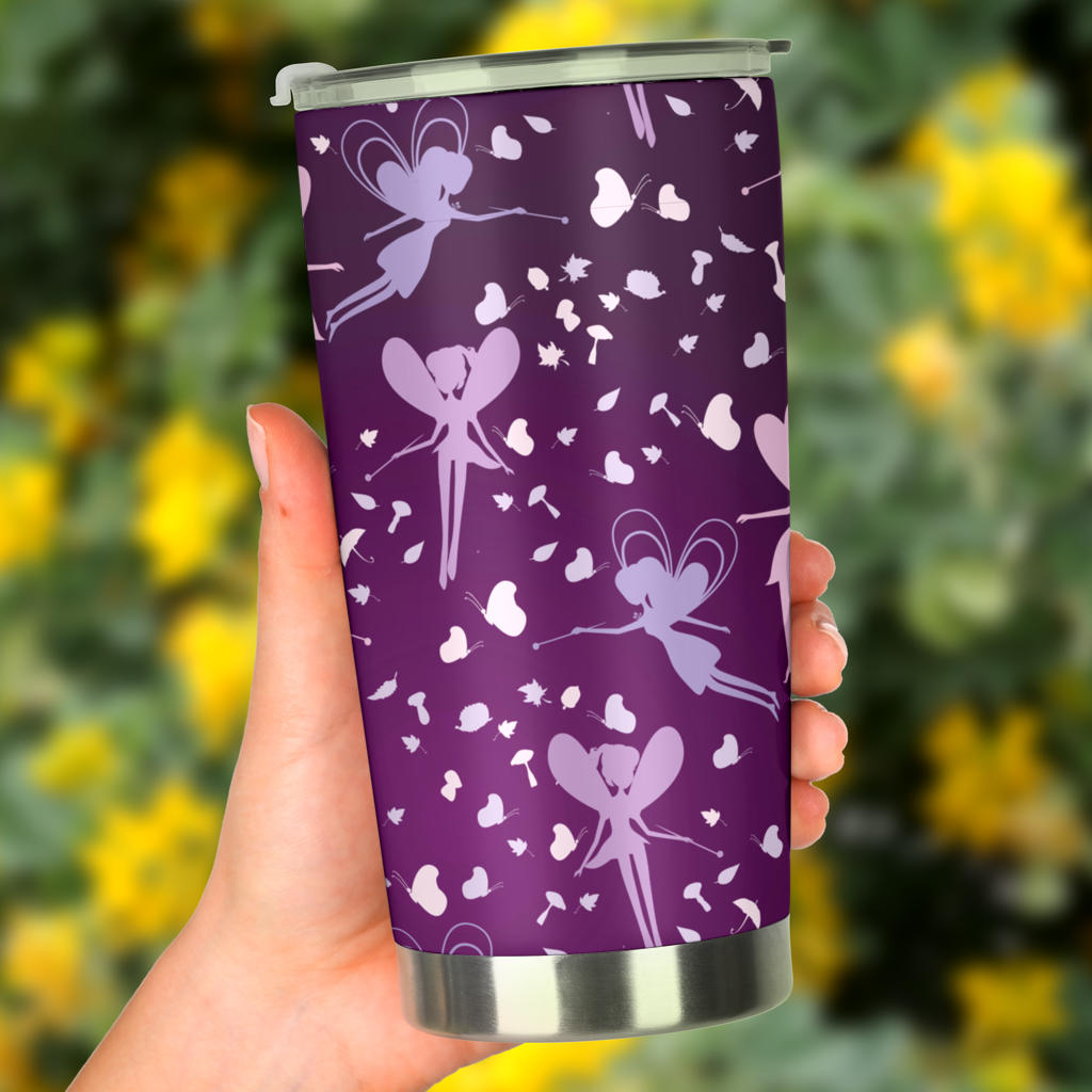 Fairy Pink Print Pattern Tumbler