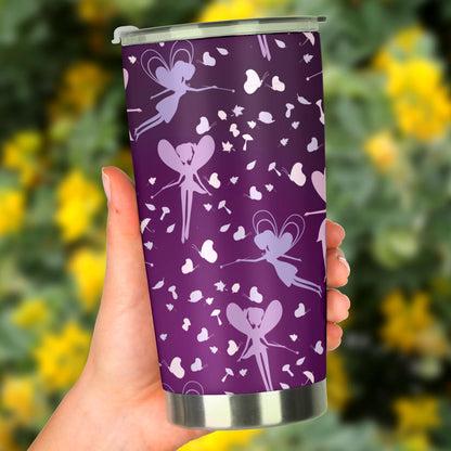 Fairy Pink Print Pattern Tumbler