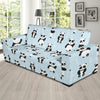 Panda Pattern Print Design A01 Sofa Slipcover