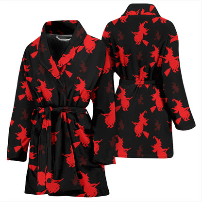 Witch Print Design LKS308 Women Bathrobe